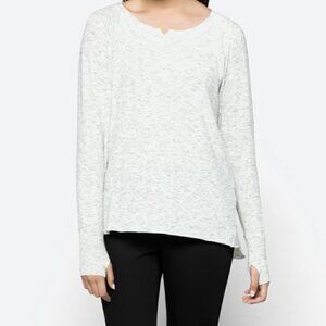 Michael Stars Brushed Knit Top Off White Size M EUC